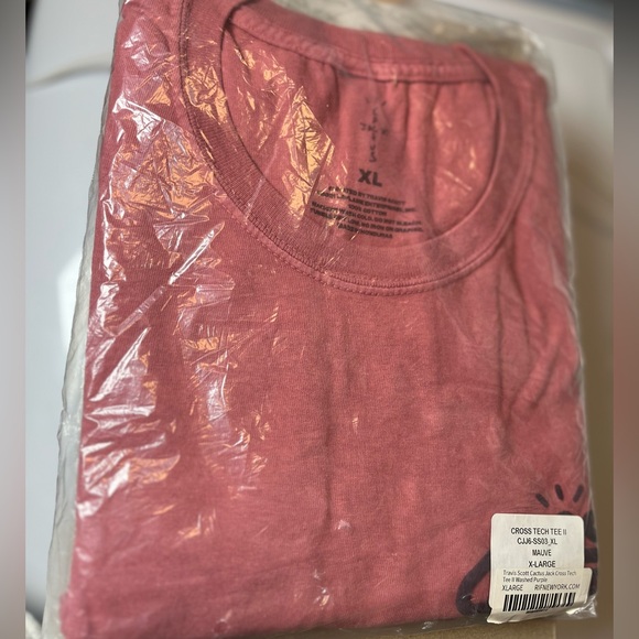 •NWT• Cactus Jack x Travis Scott Mauve (Washed Purple) Cross Tech tee • Men’s XL - Picture 5 of 7